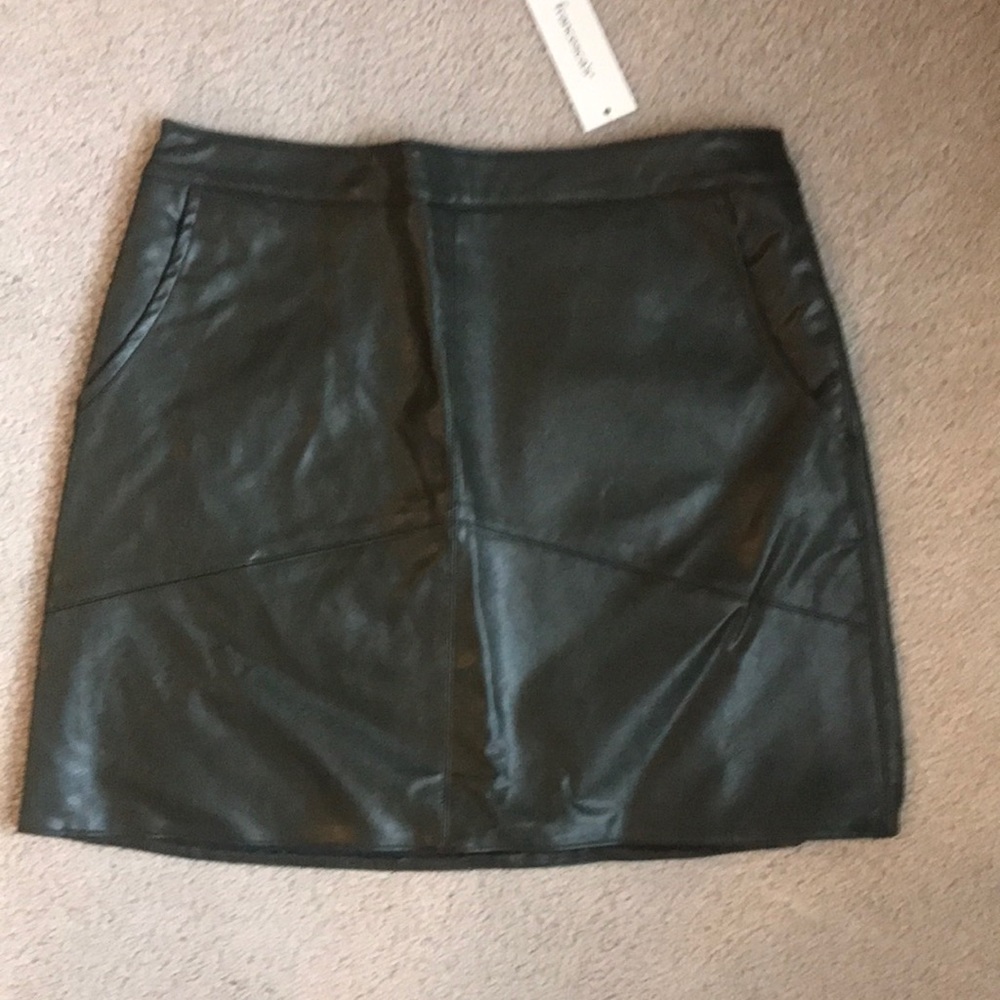 Leather like skirt